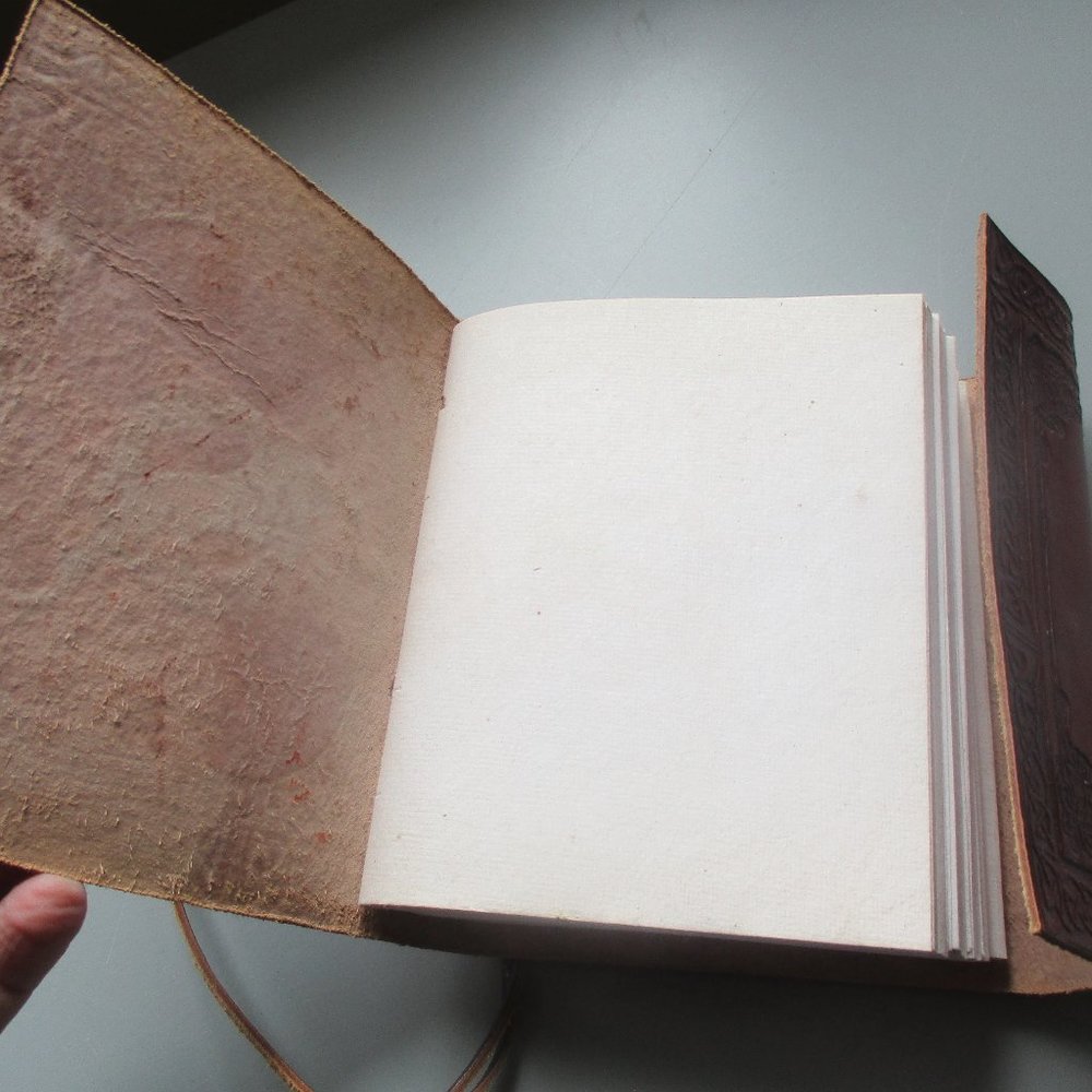 Handmade Hand Tooled Leather Journal - Picture 5 of 14